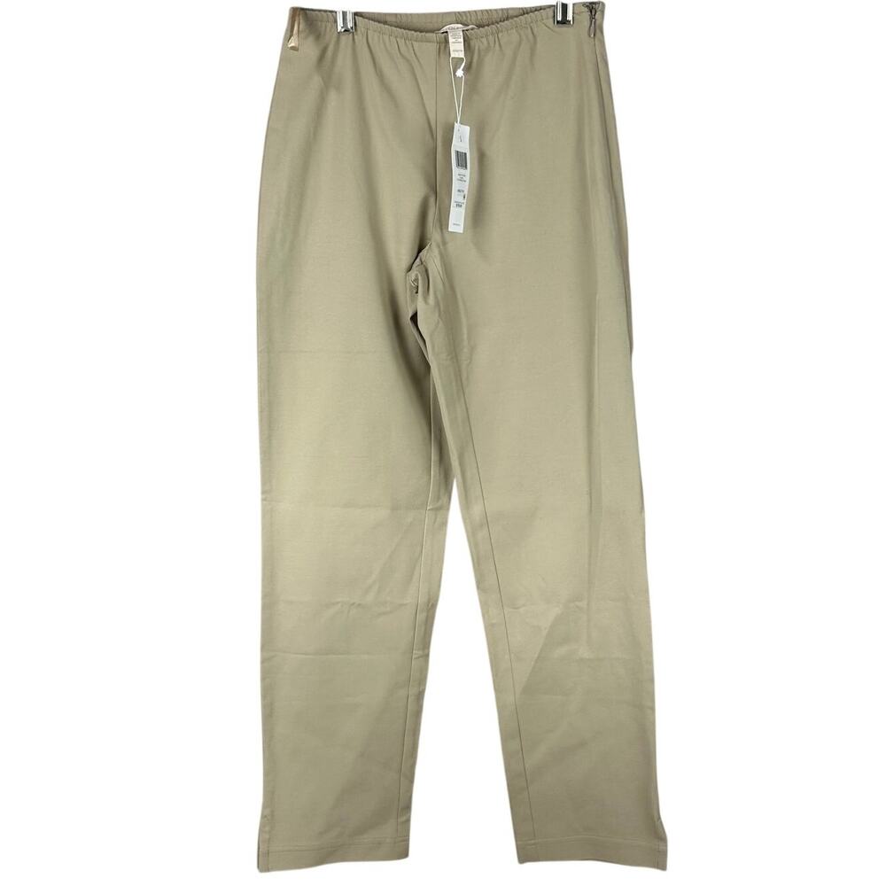 Eileen Fisher Organic Cotton Slim Ankle Pant Khaki Women's Size XXS New With Tag